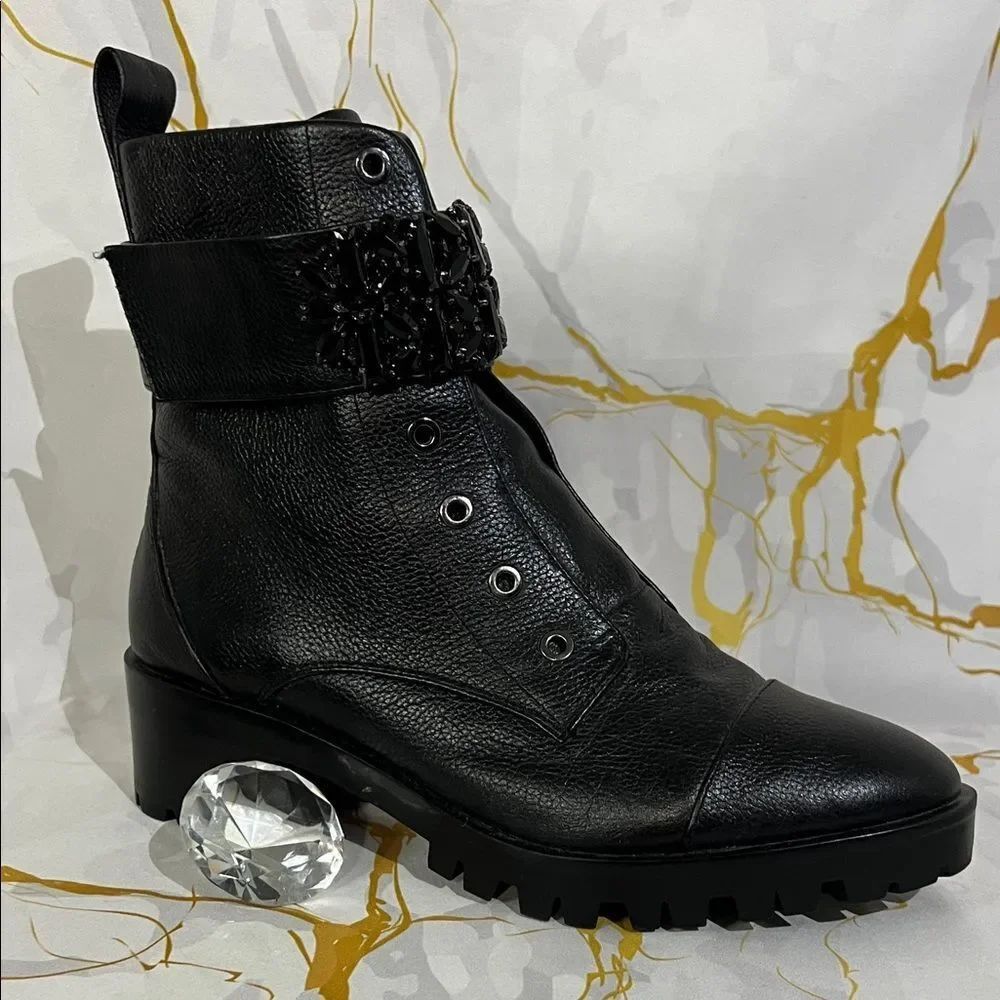 Karl Lagerfeld Paris Women's Pippa combat boots